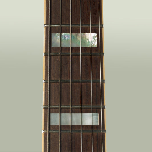 Pearl block guitar fretboard inlay